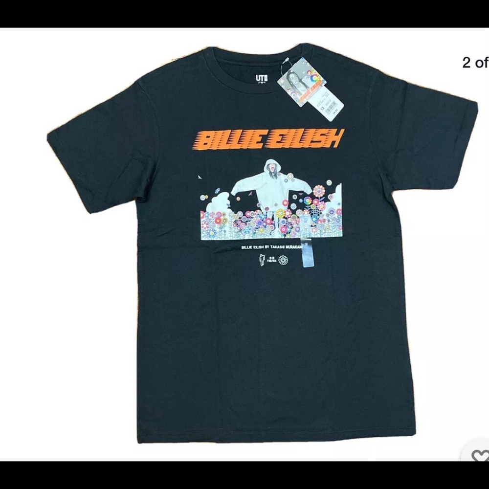 Uniqlo Billie Eilish TM T-Shirt Black Youth 13 NIP